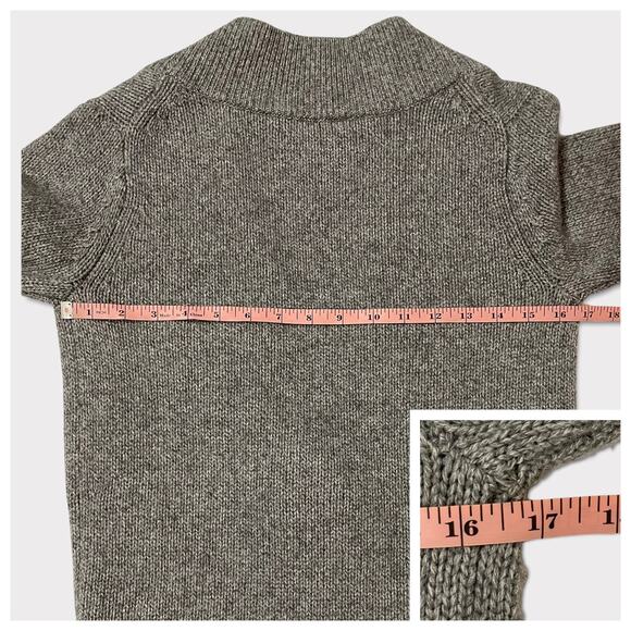 3.1 Phillip Lim Cashmere Deep V Neck Sweater Tunic - Gray - Small - Picture 4 of 11